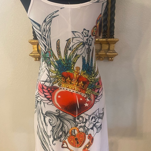 Hot Tees Short Dress Size L With Rhinestones - Picture 7 of 7